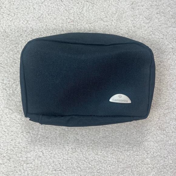 Samsonite Cosmetic Bag Black Travel Toiletry Hanging Makeup Organizer‎ Case - Picture 1 of 9